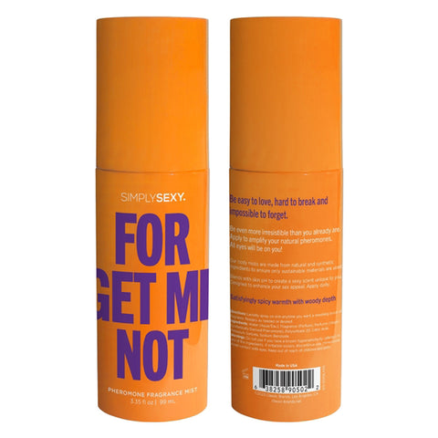Forget Me Not - Pheromone Fragrance Mists 3.35 Oz Forget Me Not - Pheromone Fragrance Mists 3.35 Oz