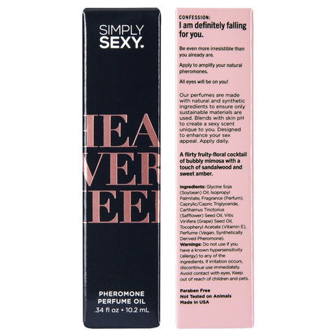 Simply Sexy Head Over Heels - Pheromone Perfume Oil Roll on - .34oz | 10.2ml Simply Sexy Head Over Heels - Pheromone Perfume Oil Roll on - .34oz | 10.2ml