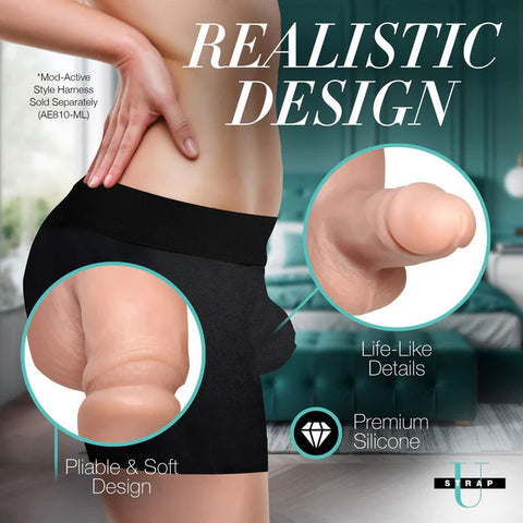 3.6" Silicone Packer Dildo - Light 3.6" Silicone Packer Dildo - Light