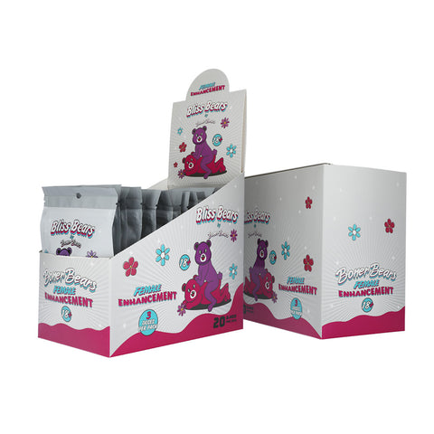 Boner Bear Gummy Female Display of 20 Boner Bear Gummy Female Display of 20
