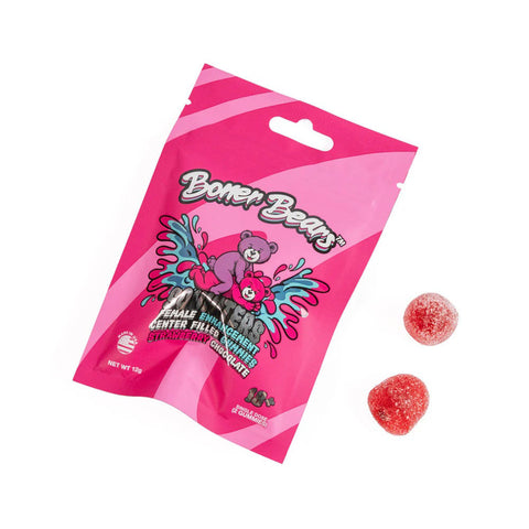 Boner Bears Squirters for Her 12 Pouches Display Chocolate Dipped Strawberry- (Net Pricing) Boner Bears Squirters for Her 12 Pouches Display Chocolate Dipped Strawberry- (Net Pricing)