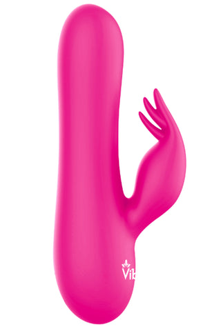 Freyja - Hot Pink - Intense Mini Rabbit Vibe With Triple Tickling Clitoral Stimulator Freyja - Hot Pink - Intense Mini Rabbit Vibe With Triple Tickling Clitoral Stimulator