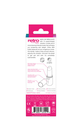 Retro Rechargeable Bullet - Pink Retro Rechargeable Bullet - Pink