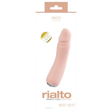 Rialto Rechargeable Vibrator - Vanilla Rialto Rechargeable Vibrator - Vanilla