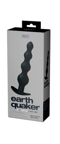 Earth Quaker Rechargeable Anal Vibe - Just Black Earth Quaker Rechargeable Anal Vibe - Just Black