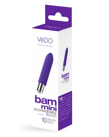 Bam Mini Rechargeable Bullet Vibe - Indigo Bam Mini Rechargeable Bullet Vibe - Indigo