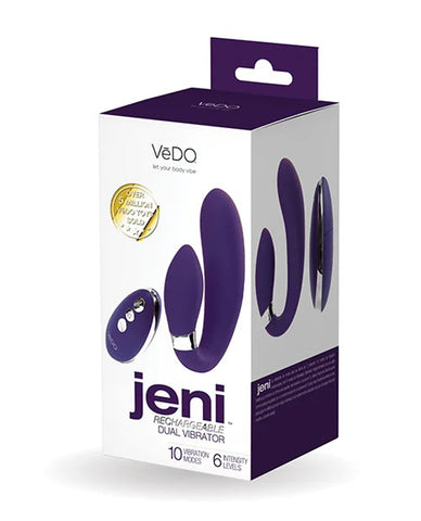 Jeni C-Shaped Dual Motor Vibe With Remote - Purple Jeni C-Shaped Dual Motor Vibe With Remote - Purple