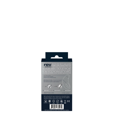 Rev Rechargeable Vibrating C-Ring - Black Rev Rechargeable Vibrating C-Ring - Black