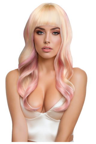 Nicki Premium Stylable Wig - Light Pink / Blonde Nicki Premium Stylable Wig - Light Pink / Blonde