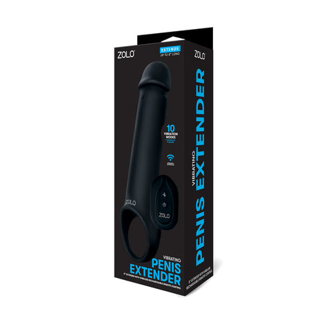 Zolo Vibrating Penis Extender - Black Zolo Vibrating Penis Extender - Black