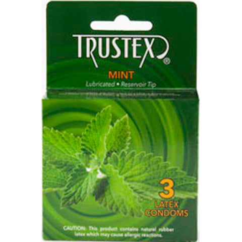 Trustex Flavored Lubricated Condoms - 3 Pack - Mint Trustex Flavored Lubricated Condoms - 3 Pack - Mint