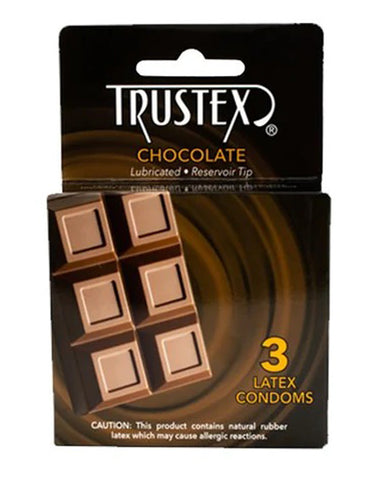 Trustex Flavored Lubricated Condoms - 3 Pack - Chocolate Trustex Flavored Lubricated Condoms - 3 Pack - Chocolate