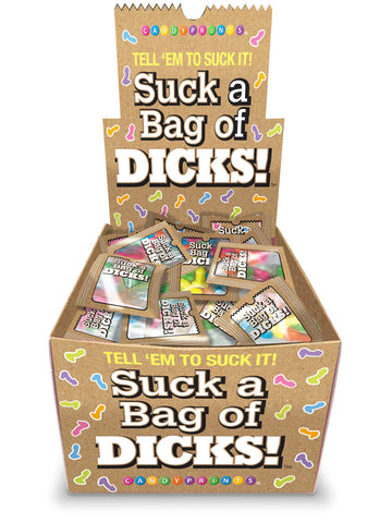 Suck a Bag of Dicks Display 100pk Suck a Bag of Dicks Display 100pk