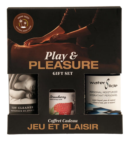 Hemp Seed by Night Play and Pleasure Gift Set - Strawberry Hemp Seed by Night Play and Pleasure Gift Set - Strawberry
