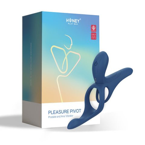 Pleasure Pivot - App Controlled - Couples Vibrator - Navy Blue Pleasure Pivot - App Controlled - Couples Vibrator - Navy Blue