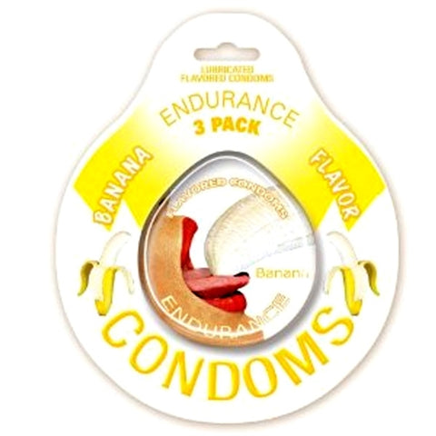 Endurance Condoms - Banana - 3 Pack Endurance Condoms - Banana - 3 Pack