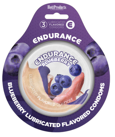 Endurance Condoms -Blueberry - 3 Pack Endurance Condoms -Blueberry - 3 Pack