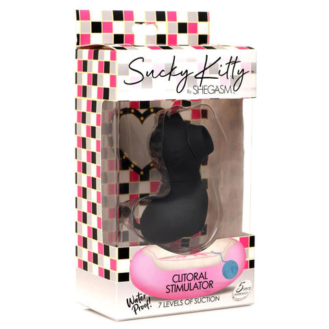 Sucky Kitty 7x Clitoral Stimulator - Black Sucky Kitty 7x Clitoral Stimulator - Black