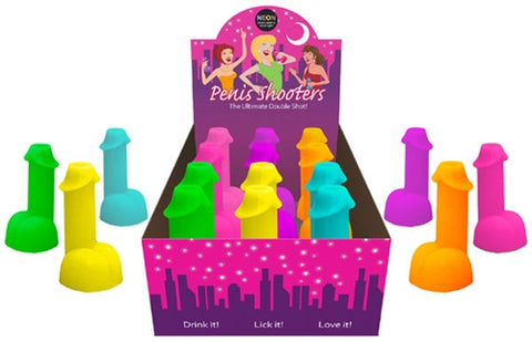 Neon Penis Shooters - 12 Piece Display Neon Penis Shooters - 12 Piece Display