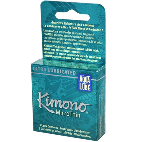Kimono Microthin Plus Aqua Lube - 3 Pack Kimono Microthin Plus Aqua Lube - 3 Pack