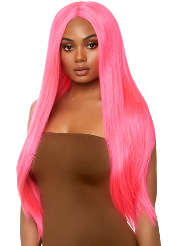 Long Straight Wig 33 Inch - Pink Long Straight Wig 33 Inch - Pink