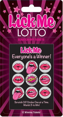 Lick Me Lotto 12 Winning Tickets! Lick Me Lotto 12 Winning Tickets!