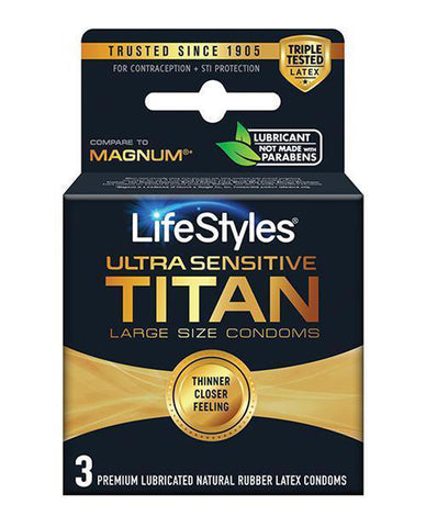 Lifestyles Ultra Sensitive Titan Large 3 Pack Lifestyles Ultra Sensitive Titan Large 3 Pack