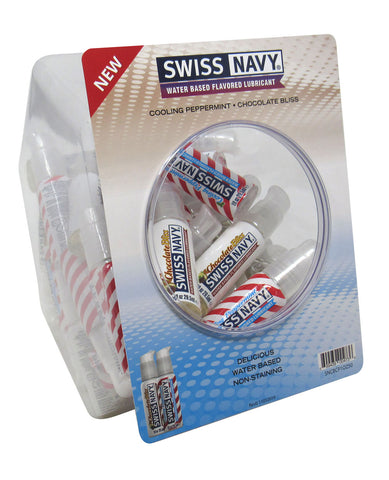 Swiss Navy Chocolate and Pepermint 1oz 50pc Fishbowl Swiss Navy Chocolate and Pepermint 1oz 50pc Fishbowl