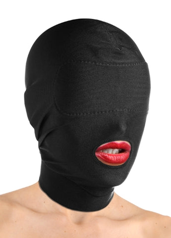 Spandex Hood With Padded Eyes and Open Mouth Spandex Hood With Padded Eyes and Open Mouth