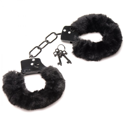 Cuffed in Fur Furry Handcuffs - Black Cuffed in Fur Furry Handcuffs - Black