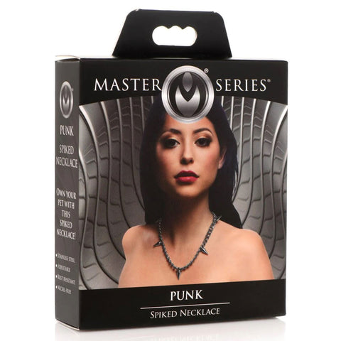 Punk Spiked Necklace Silver Punk Spiked Necklace Silver