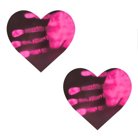 Neon Pinky Tink Temperature Reactive Heart Nipple Cover Pasties Neon Pinky Tink Temperature Reactive Heart Nipple Cover Pasties