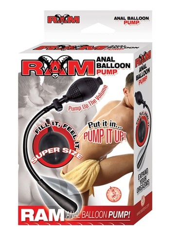 Ram Anal Balloon Pump - Black Ram Anal Balloon Pump - Black