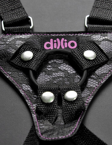 Dillio Pink - 6 Inch Strap-on Suspender Harness  Set Dillio Pink - 6 Inch Strap-on Suspender Harness  Set