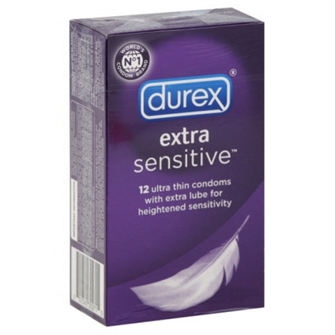 Durex Extra Sensitive Condoms Lubricated - 12 Pack New Item Number 30271 Durex Extra Sensitive Condoms Lubricated - 12 Pack New Item Number 30271
