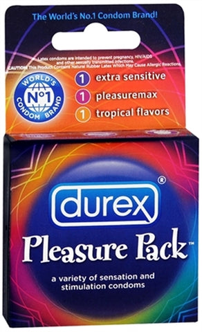 Durex Pleasure Pack - 3 Pack Durex Pleasure Pack - 3 Pack