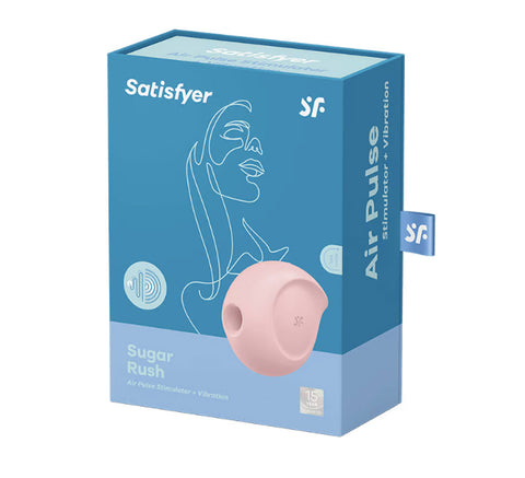 Satisfyer Sugar Rush - Air Pulse Stimulator Plus  Vibration - Rose Satisfyer Sugar Rush - Air Pulse Stimulator Plus  Vibration - Rose