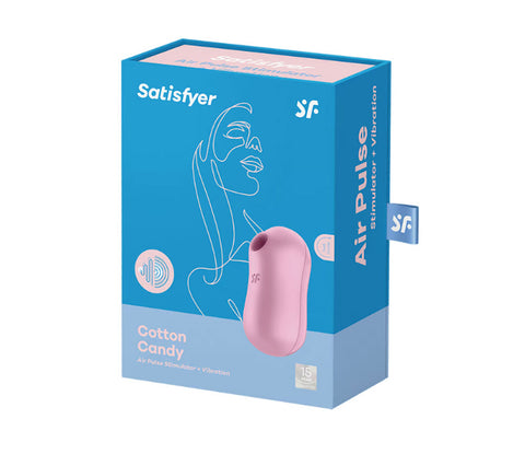 Satisfyer Cotton Candy - Air Pulse Stimulator Plus Vibrator - Lilac Satisfyer Cotton Candy - Air Pulse Stimulator Plus Vibrator - Lilac