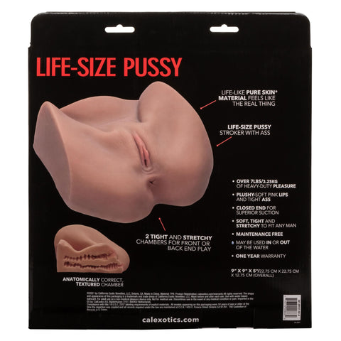 Stroke It Life-Size Pussy - Brown Stroke It Life-Size Pussy - Brown