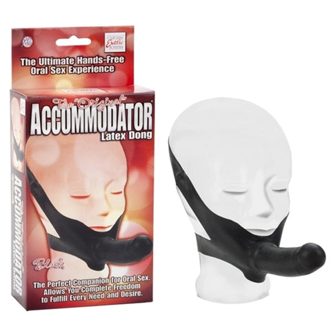 The Original Accomodator Latex Dong - Black The Original Accomodator Latex Dong - Black