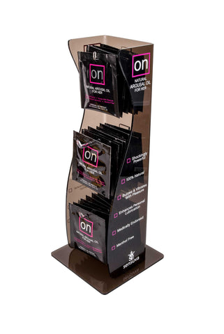On Arousal Oil  Original 40 Piece Single Use Ampoule Tower Display - Black On Arousal Oil  Original 40 Piece Single Use Ampoule Tower Display - Black