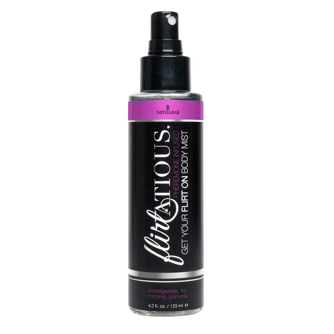 Flirtatious Pheromone Infused Body Mist - Pomegranate, Fig, & Plumeria - 4.2 fl.oz /125ml Flirtatious Pheromone Infused Body Mist - Pomegranate, Fig, & Plumeria - 4.2 fl.oz /125ml