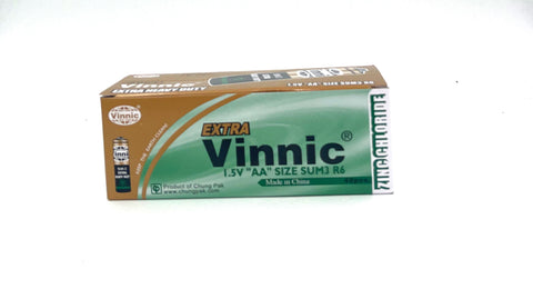 Vinnic Extra Heavy Duty AA - 4 Pcs Shrink Pk. - 40 Pcs. Box Vinnic Extra Heavy Duty AA - 4 Pcs Shrink Pk. - 40 Pcs. Box