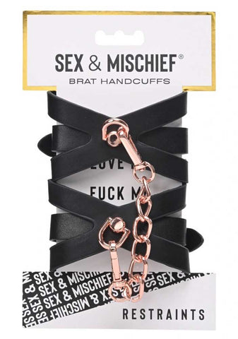Brat Handcuffs - Black / Rose Gold Brat Handcuffs - Black / Rose Gold