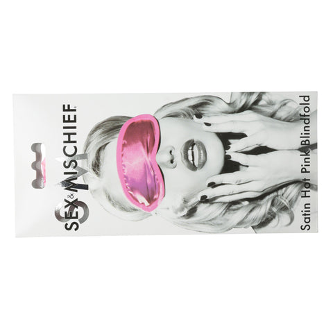 Sex and Mischief Satin Blindfold - Hot Pink Sex and Mischief Satin Blindfold - Hot Pink