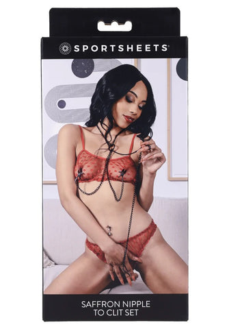 Saffron Nipple to Clit Set - Black Saffron Nipple to Clit Set - Black