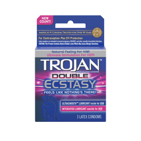 Trojan Double Ecstasy - 3 Pack Trojan Double Ecstasy - 3 Pack