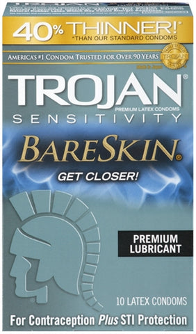 Trojan Sensitivity Bareskin Lubricated Condoms - 10 Pack Trojan Sensitivity Bareskin Lubricated Condoms - 10 Pack
