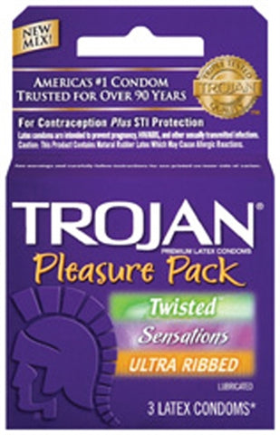 Trojan Pleasure Pack - 3 Pack Trojan Pleasure Pack - 3 Pack