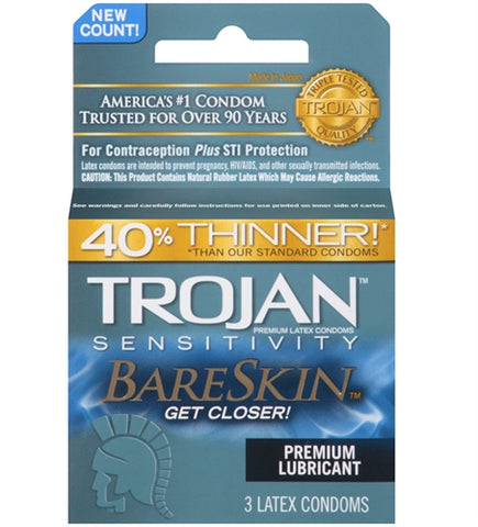Trojan Sensitivity Bareskin Lubricated  Condoms - 3 Pack Trojan Sensitivity Bareskin Lubricated  Condoms - 3 Pack